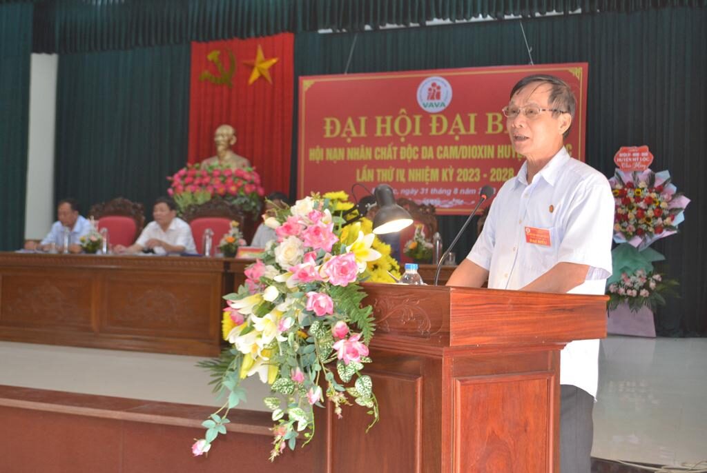 Hội Nạn nhân CĐDC/dioxin huyện Mỹ Lộc tổ chức Đại hội lần thứ IV