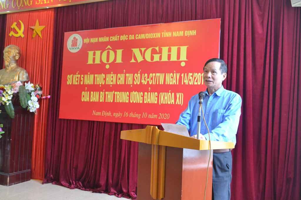 Ông Phạm Ngọc Kiểm – Chủ tịch Tỉnh Hội khai mạc hội nghị