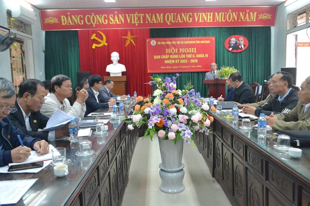Ban Chấp hành Hội Nạn nhân chất độc da cam/dioxin tỉnh Nam Định tổ chức Hội nghị lần thứ II, nhiệm kỳ 2023 – 2028 mở rộng